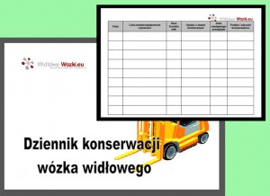 dziennik konserwacji wózka widłowego